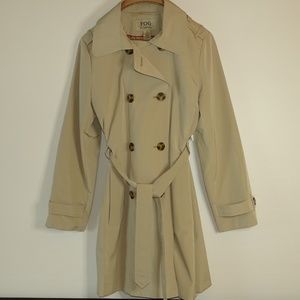 Beige cotton blend LONDON FOG Trench Coat
